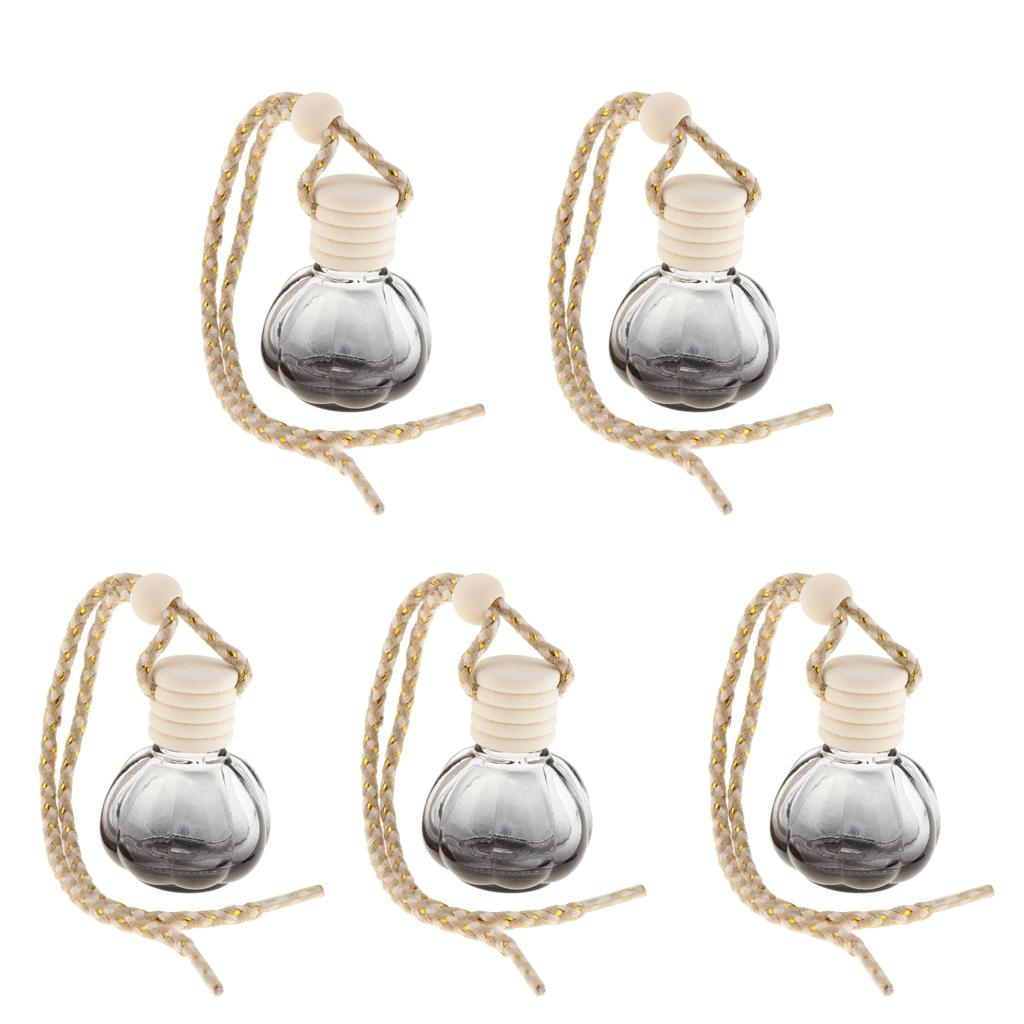 5Pcs 10ml Empty Perfume Bottle Car Hanging Pendant Home Decor Pumpkin