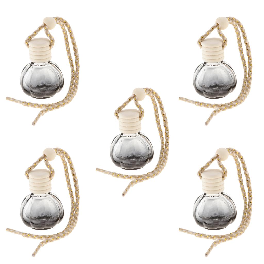 5Pcs 10ml Empty Perfume Bottle Car Hanging Pendant Home Decor Pumpkin