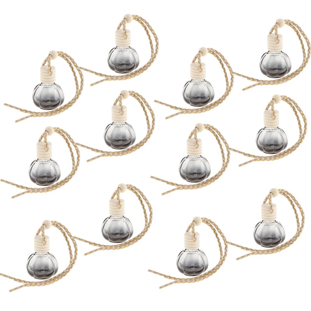 12Pcs 10ml Empty Perfume Bottle Car Hanging Pendant Home Decor Pumpkin