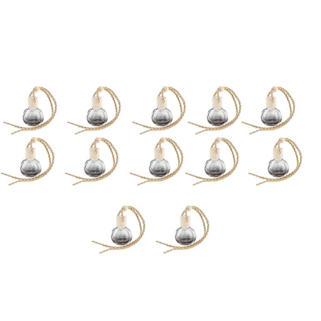 12Pcs 10ml Empty Perfume Bottle Car Hanging Pendant Home Decor Pumpkin