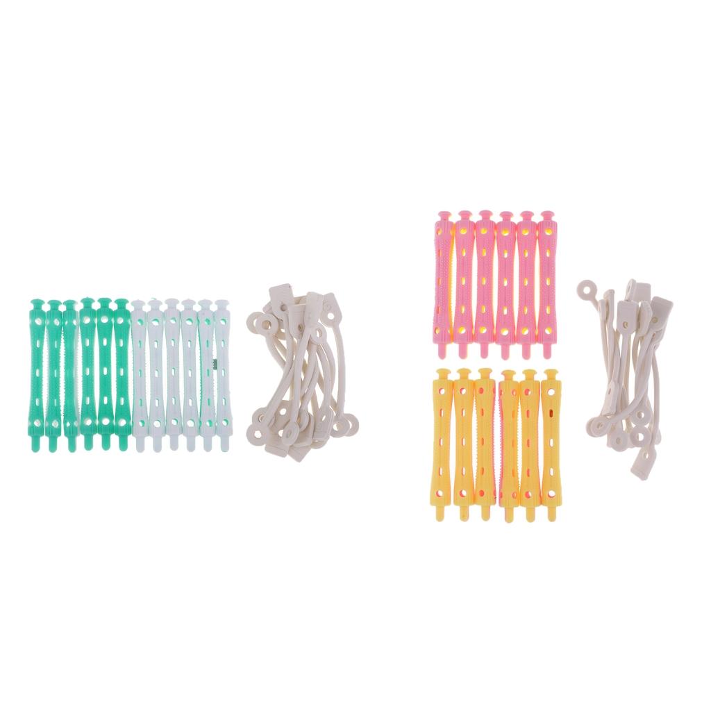 24x Hair Curler Clamps Hairdreser Perm Rods Curling Hair Styling DIY Tool