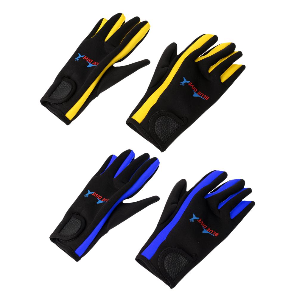 2 Pairs Durable 1.5mm Neoprene Scuba Diving Surfing Gloves S & M