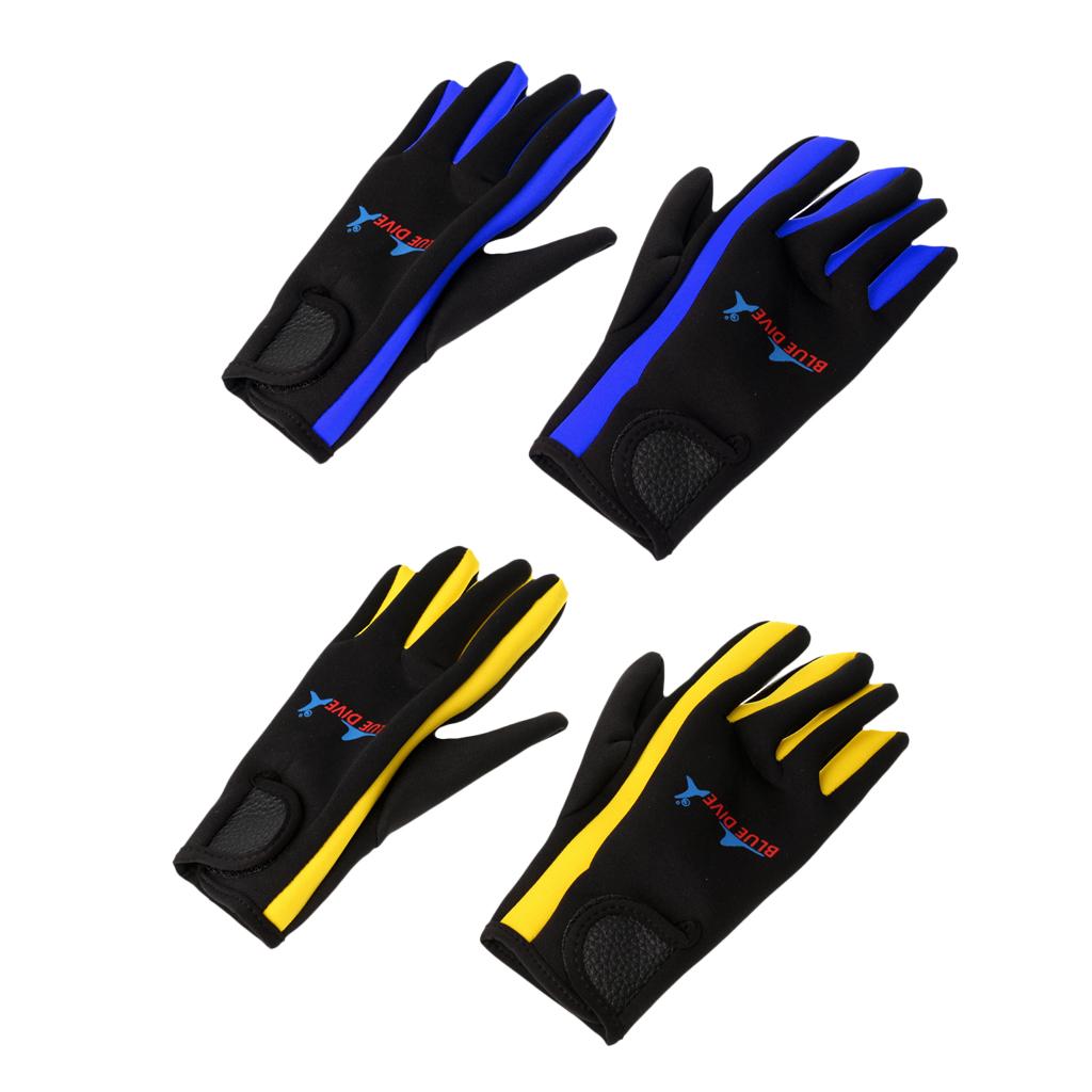 2 Pairs Durable 1.5mm Neoprene Scuba Diving Surfing Gloves S & M
