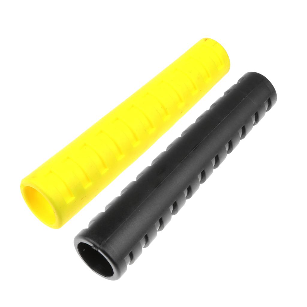2Pcs Scuba Diving 3.7 Long Regulator Hose LP Hose Protector Yellow & Black"