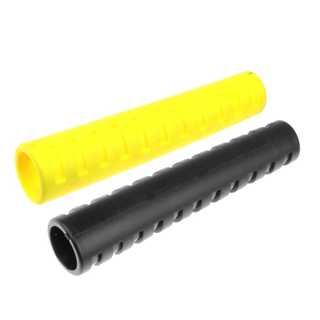 2Pcs Scuba Diving 3.7 Long Regulator Hose LP Hose Protector Yellow & Black"