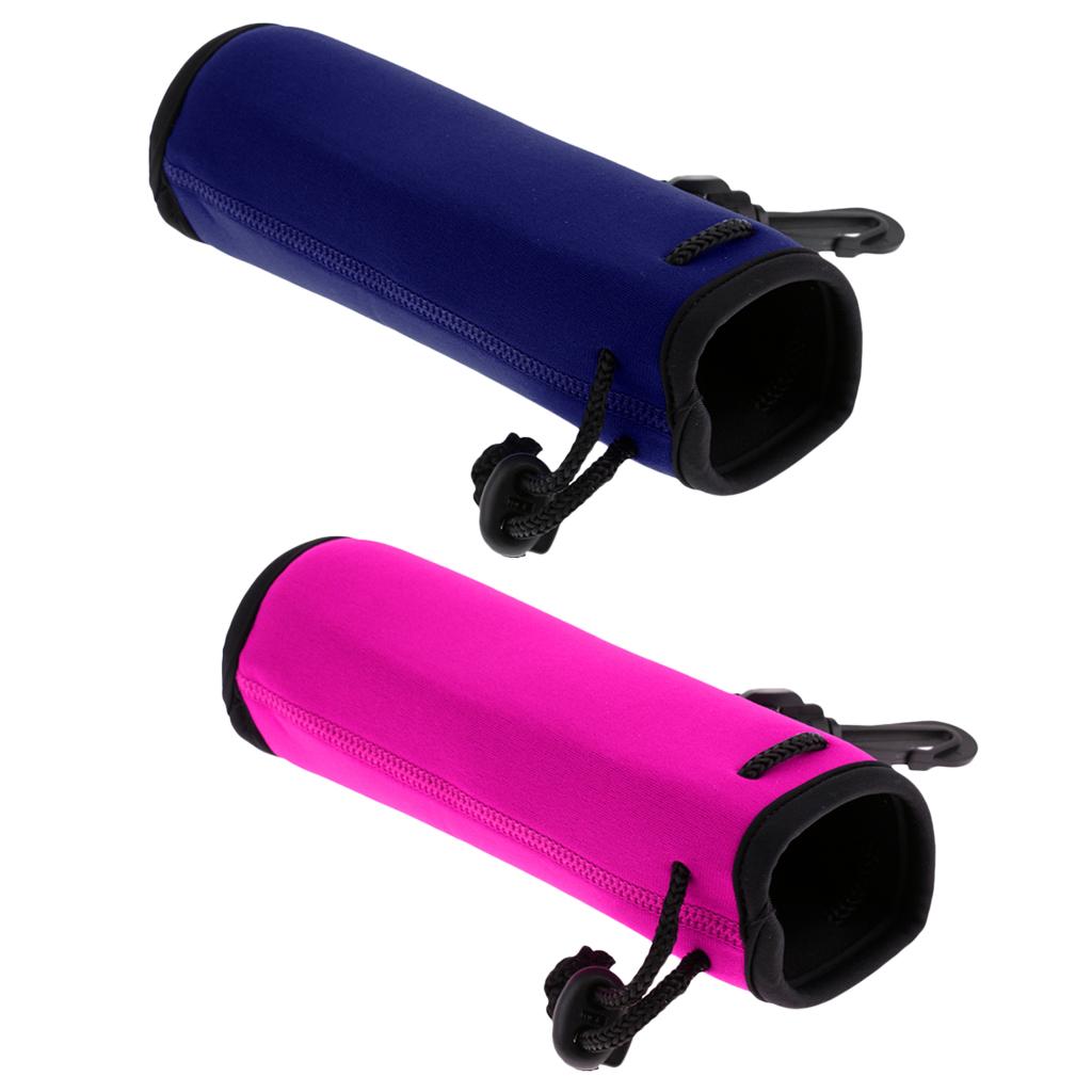 2 Piece Neoprene Insulated Water Drink Bottle Cooler Carrier Cover Sleeve