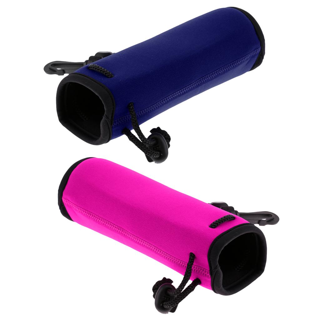 2 Piece Neoprene Insulated Water Drink Bottle Cooler Carrier Cover Sleeve