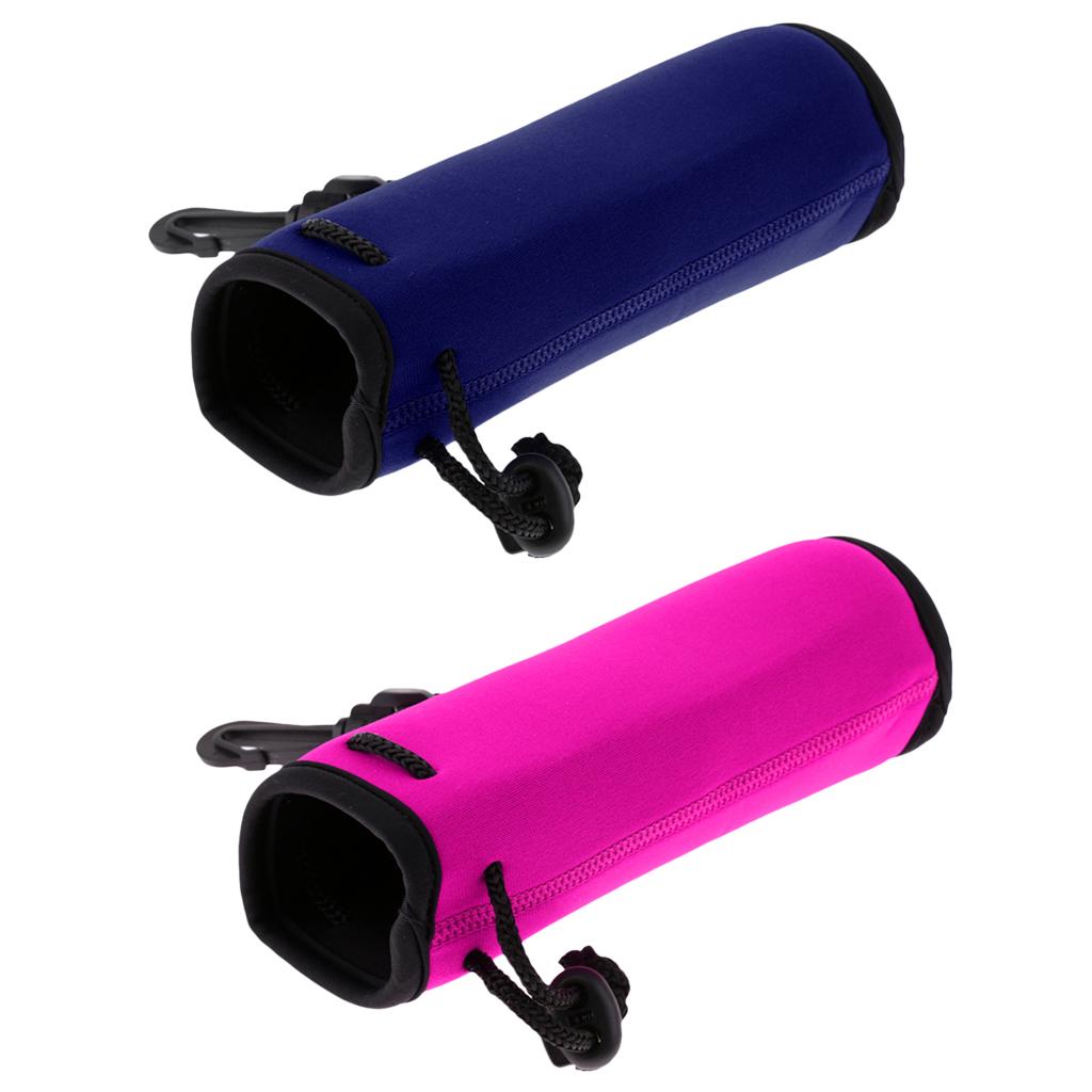 2 Piece Neoprene Insulated Water Drink Bottle Cooler Carrier Cover Sleeve