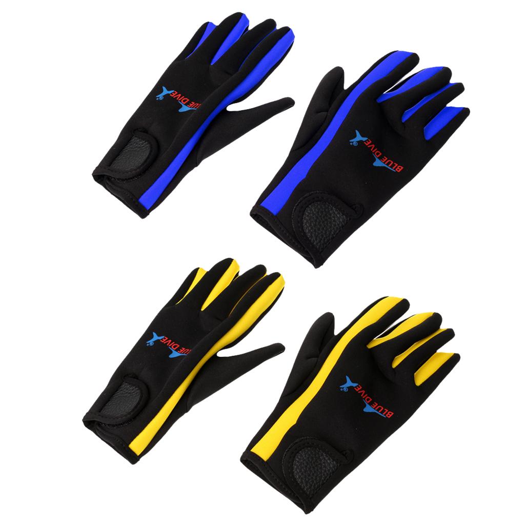 2 Pair Durable 1.5mm Neoprene Scuba Diving Surfing Gloves