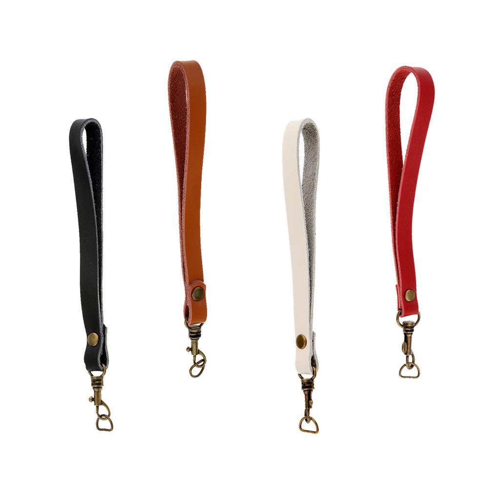 4pieces Replacement Genuine Leather Wrist Strap Clutch Wristlet Purse Strap