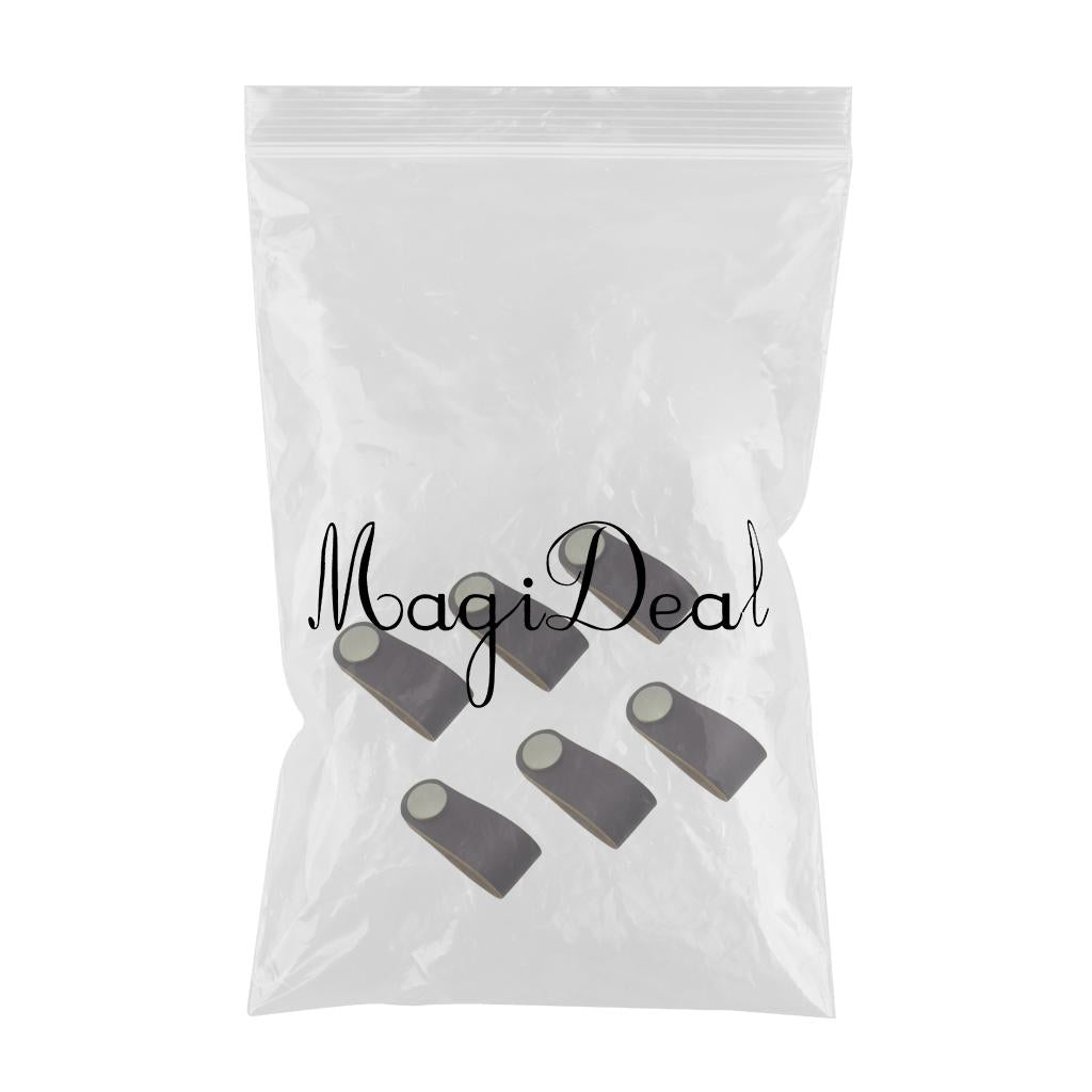 6x Handmade Leather Suitcase Handle Drawer Cabinet Leather Handle Pulls Knob