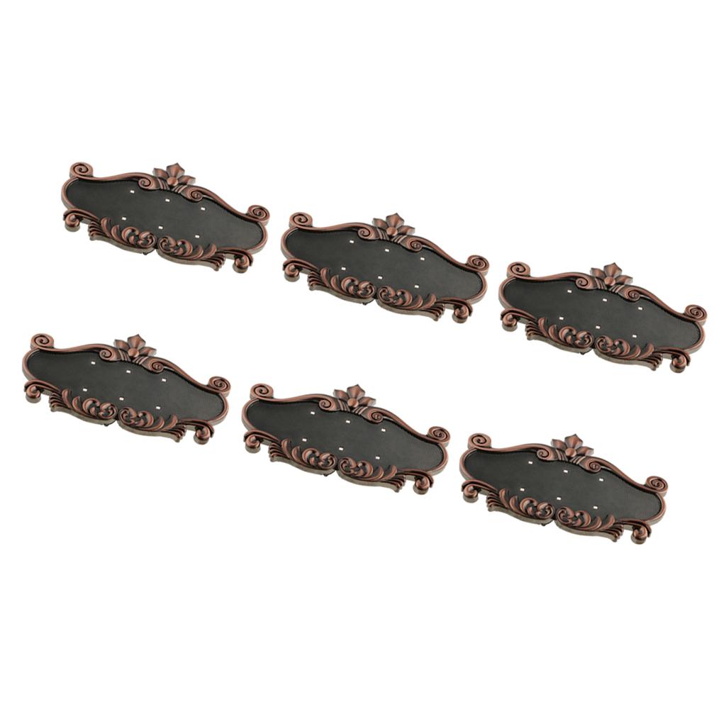 6x ABS Plastic Vintage Detachable Address House Number Sign Plaque Doorplate