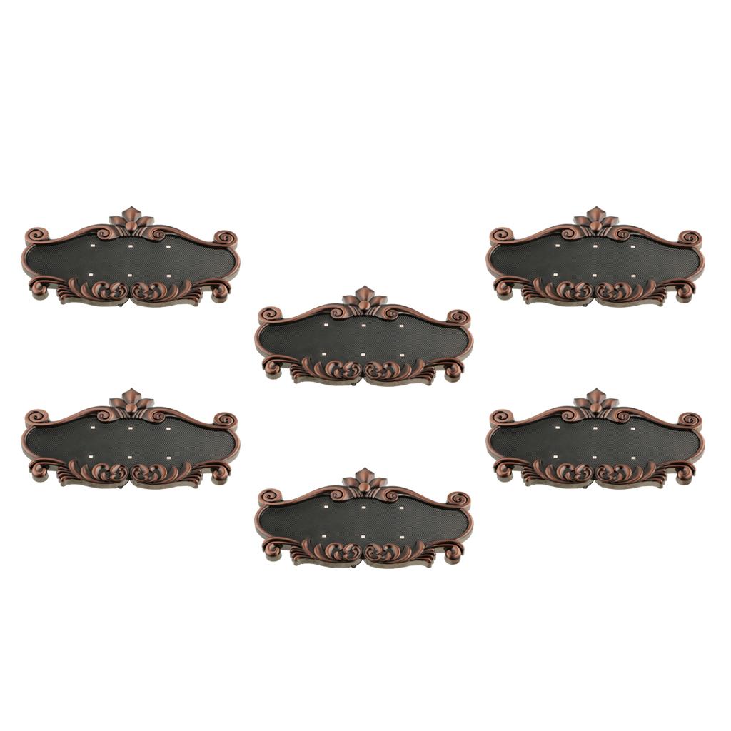 6x ABS Plastic Vintage Detachable Address House Number Sign Plaque Doorplate
