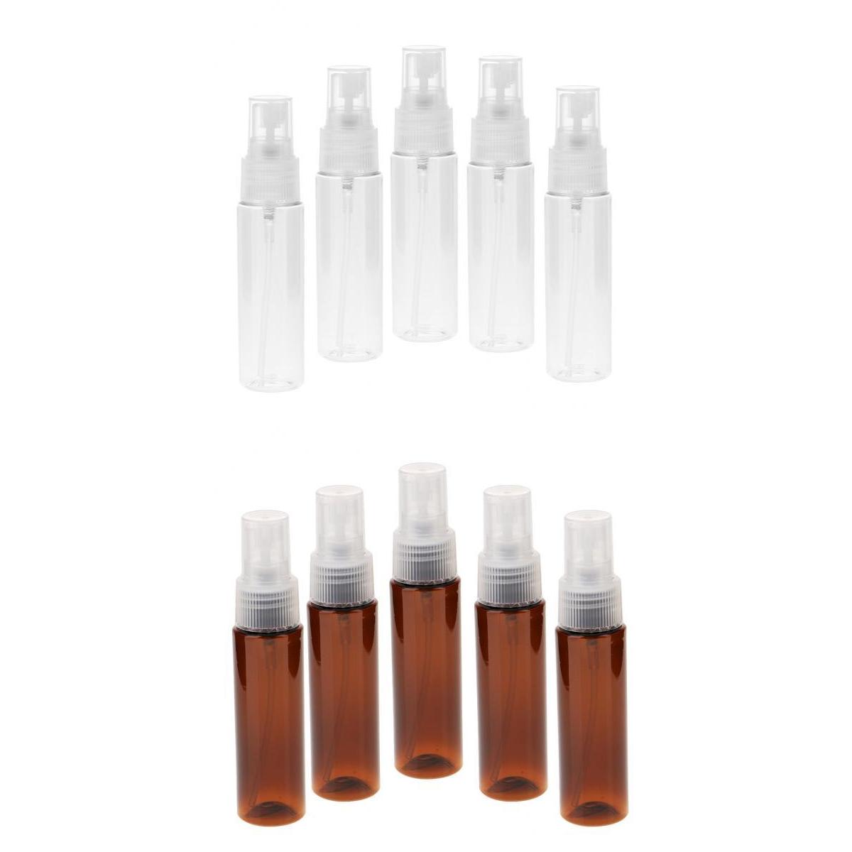 10pcs 30ml Plastic Fine Mist Perfume Lotion Spray Bottle Refillable Travel