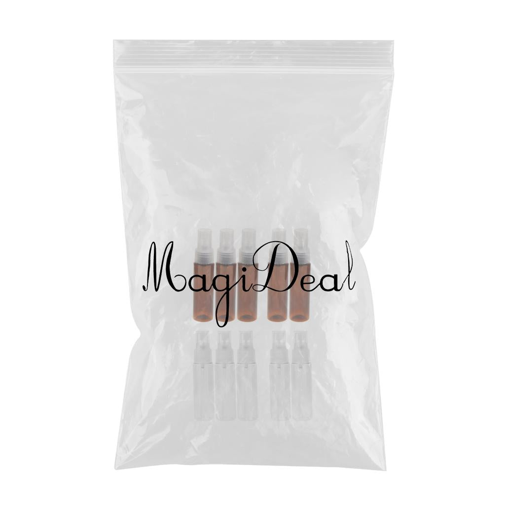 10pcs 30ml Plastic Fine Mist Perfume Lotion Spray Bottle Refillable Travel