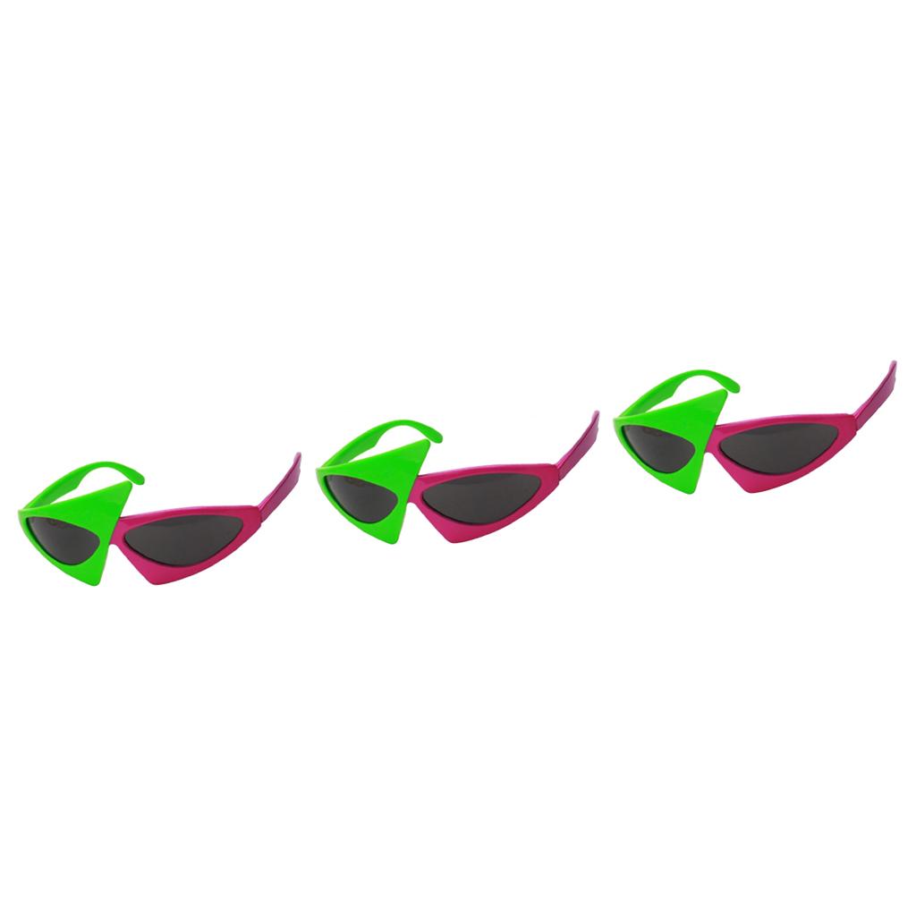 3 Novelty Sunglasses Alien Glasses Hip Hop Costume Party Props