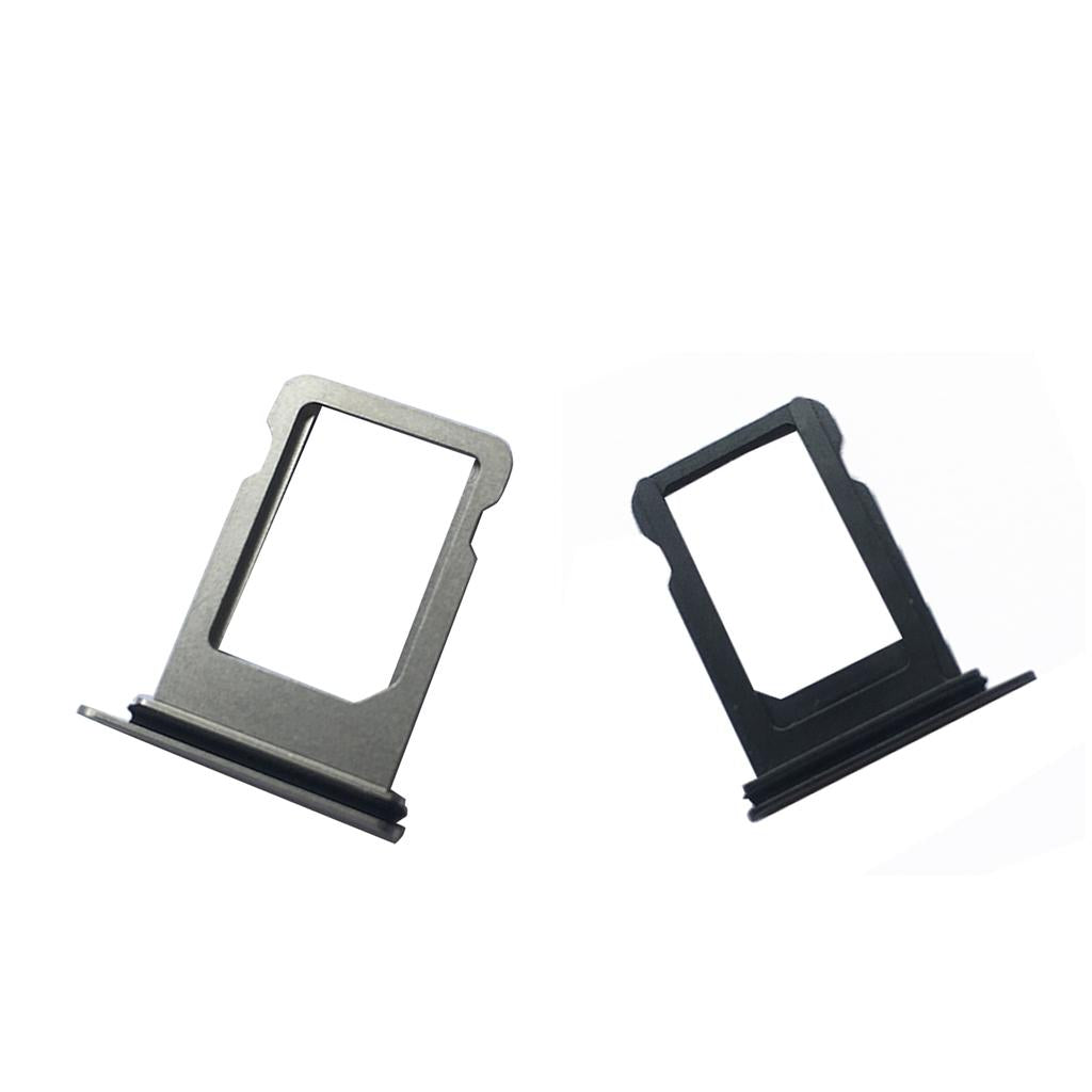 2 Pcs Sim Card Tray Slot Holder Repair Part Replacement for Apple iPhone X