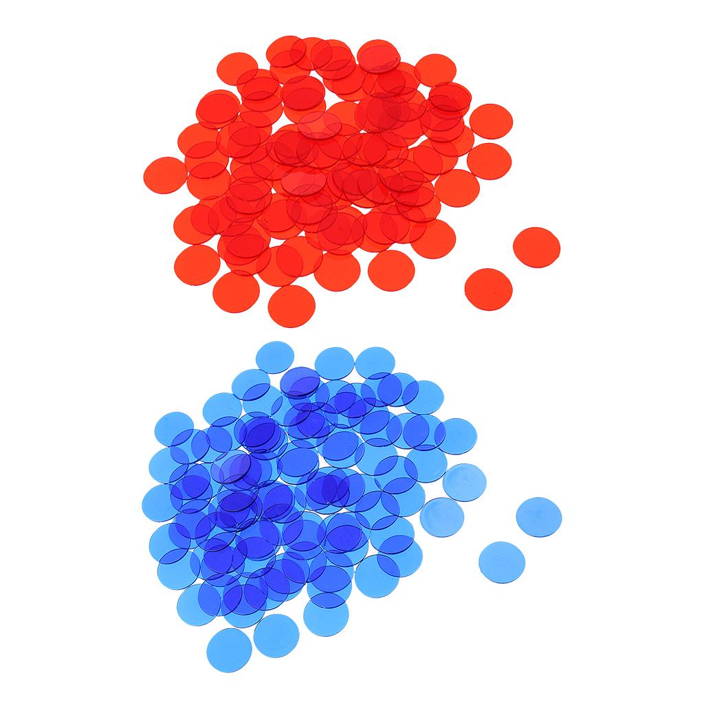 1000 Pieces Translucent Bingo Chip 3/4 Inch for Bingo Game Cards