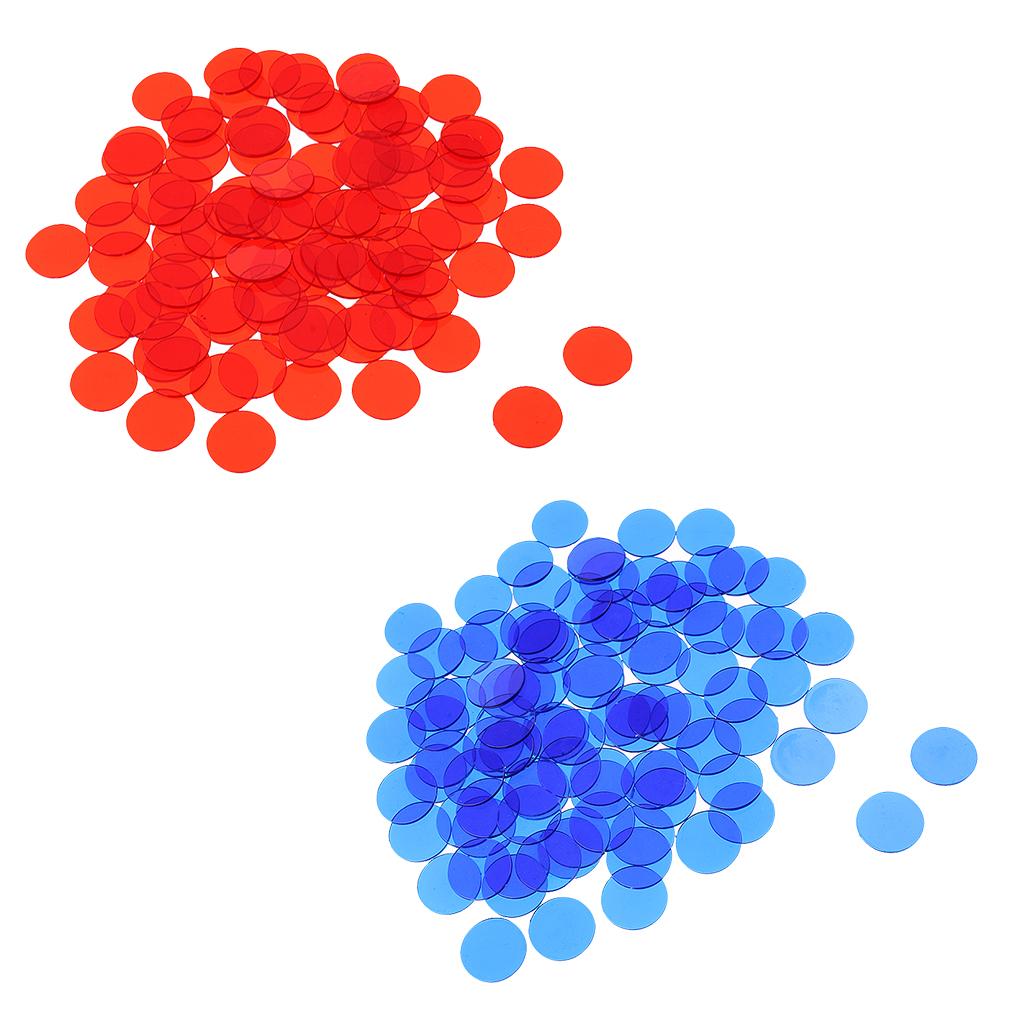 1000 Pieces Translucent Bingo Chip 3/4 Inch for Bingo Game Cards