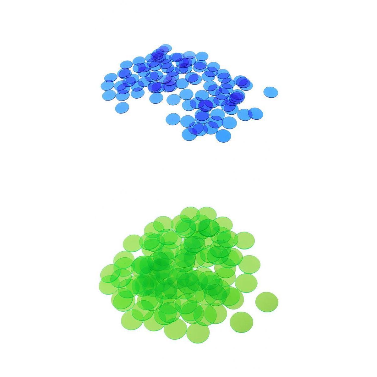 1000 Pieces Translucent Bingo Chip 3/4 Inch for Bingo Game Cards Games