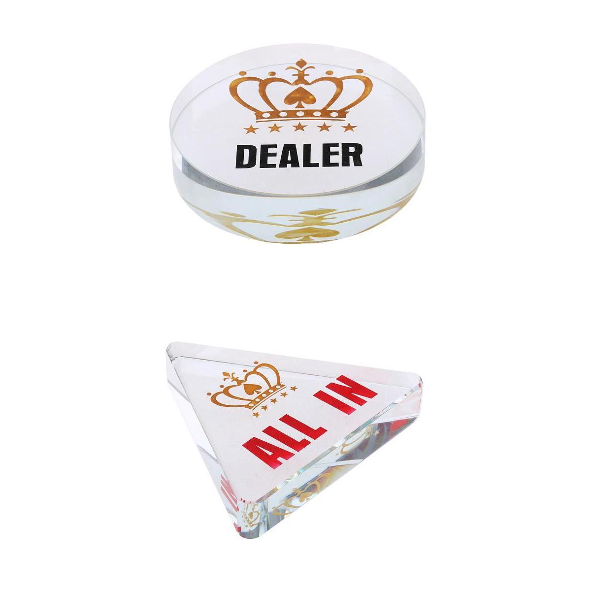 Acrylic All-in Poker Dealer Chip Card Protector Bounty Tournament Coin Gifts