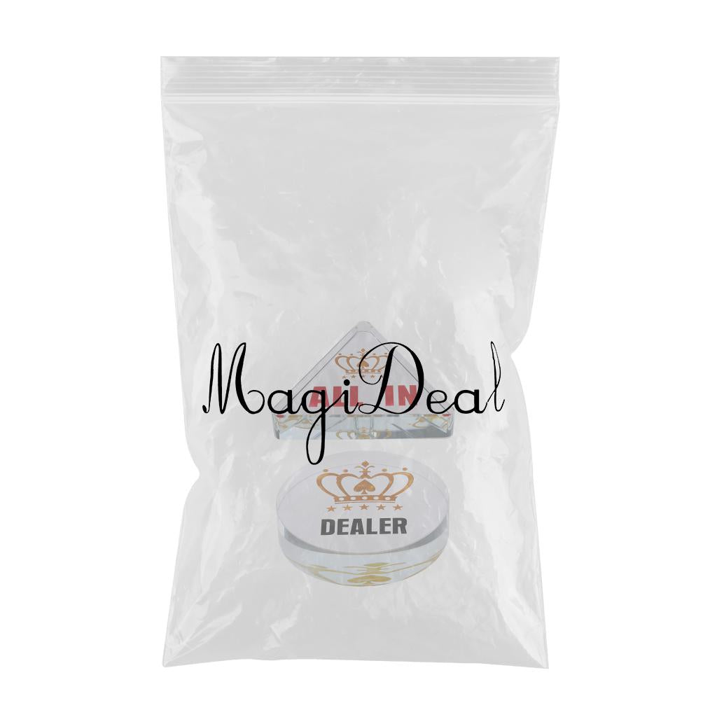 Acrylic All-in Poker Dealer Chip Card Protector Bounty Tournament Coin Gifts