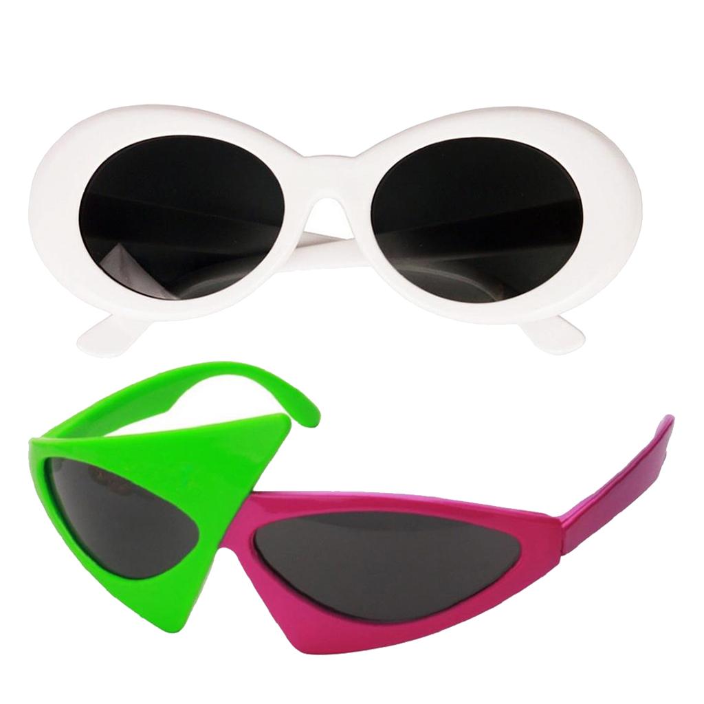2/pack Novelty Sunglasses Clout Goggles Kurt Cobain Glasses