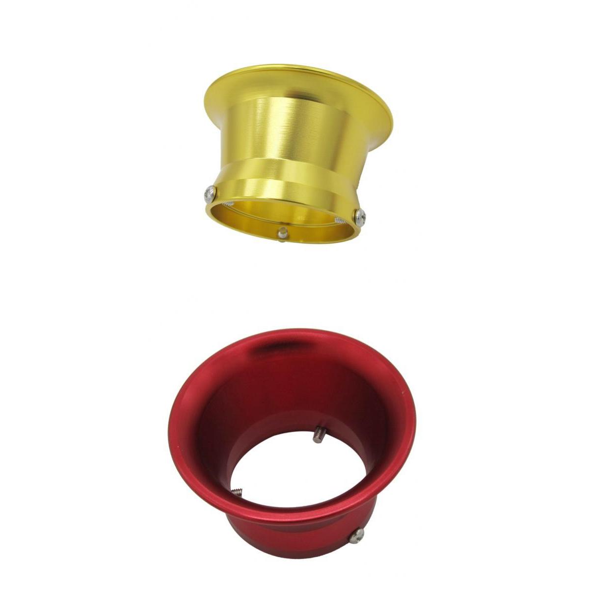 50mm Air Filter Interface Cup for 24/26/28/30mm Motorcycle Carb Red Gold
