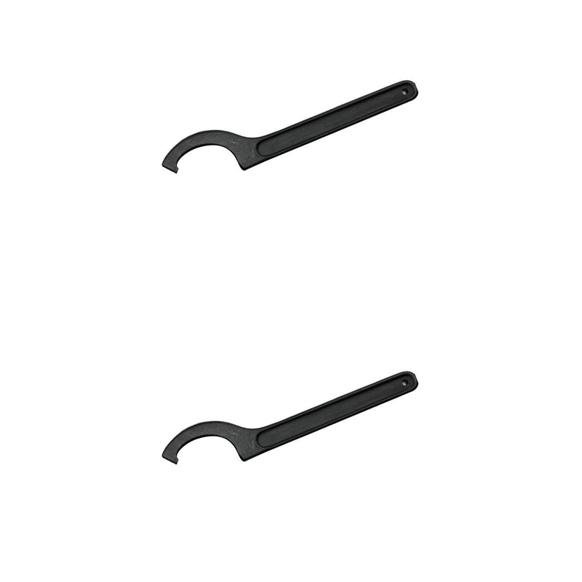 2Pcs High Carbon Steel ER Hook Wrench Spanner CNC Collet Chuck Clamping