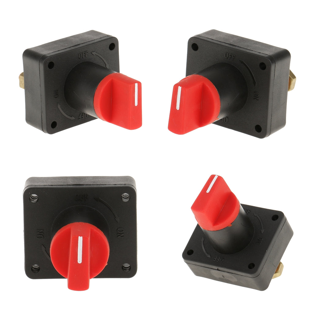 4pcs 100A Car Boat Battery Master Disconnect Rotary Cut Off Isolator Switch