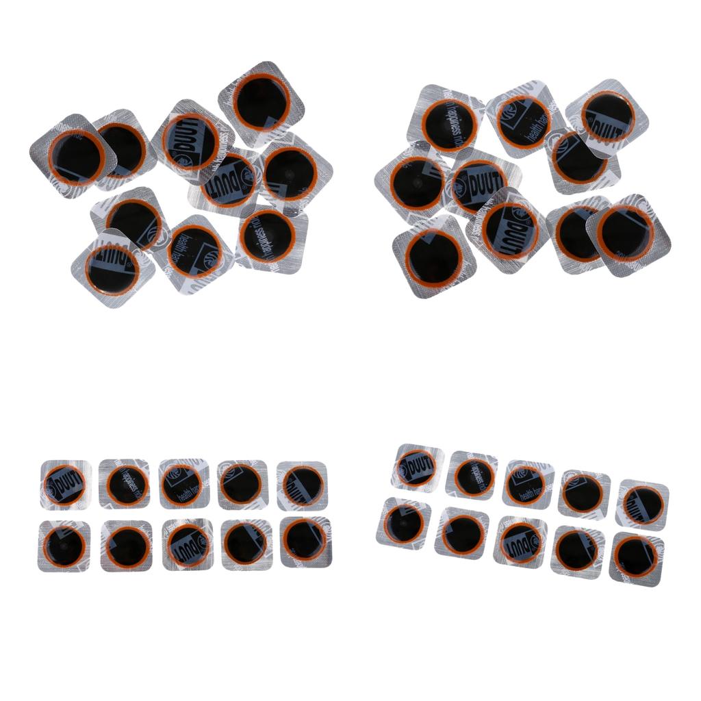 40pcs Bicycle Tyre Puncture Rubber Patch Tire Inner Tube Patches Repair Tool