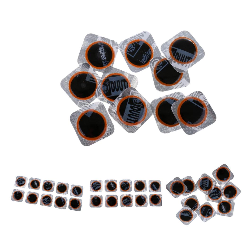 40pcs Bicycle Tyre Puncture Rubber Patch Tire Inner Tube Patches Repair Tool