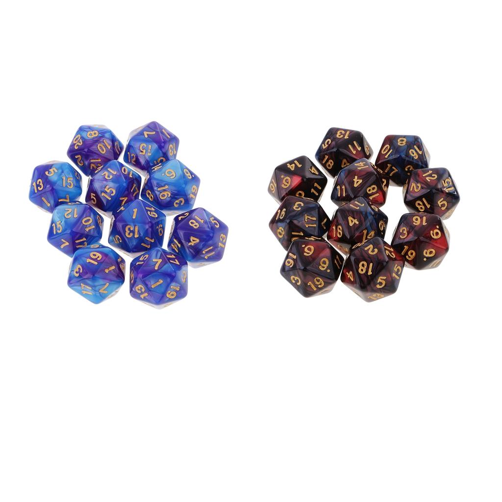 20pcs 20 Sided Dice D20 Polyhedral Dice for Dungeons and Dragons DND RPG