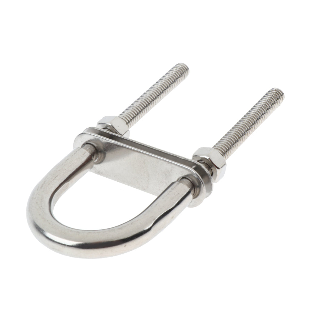 5pieces 304 Stainless Steel Boat Bow Stern Eye, U-Bolt, Marine Rigging M6*90