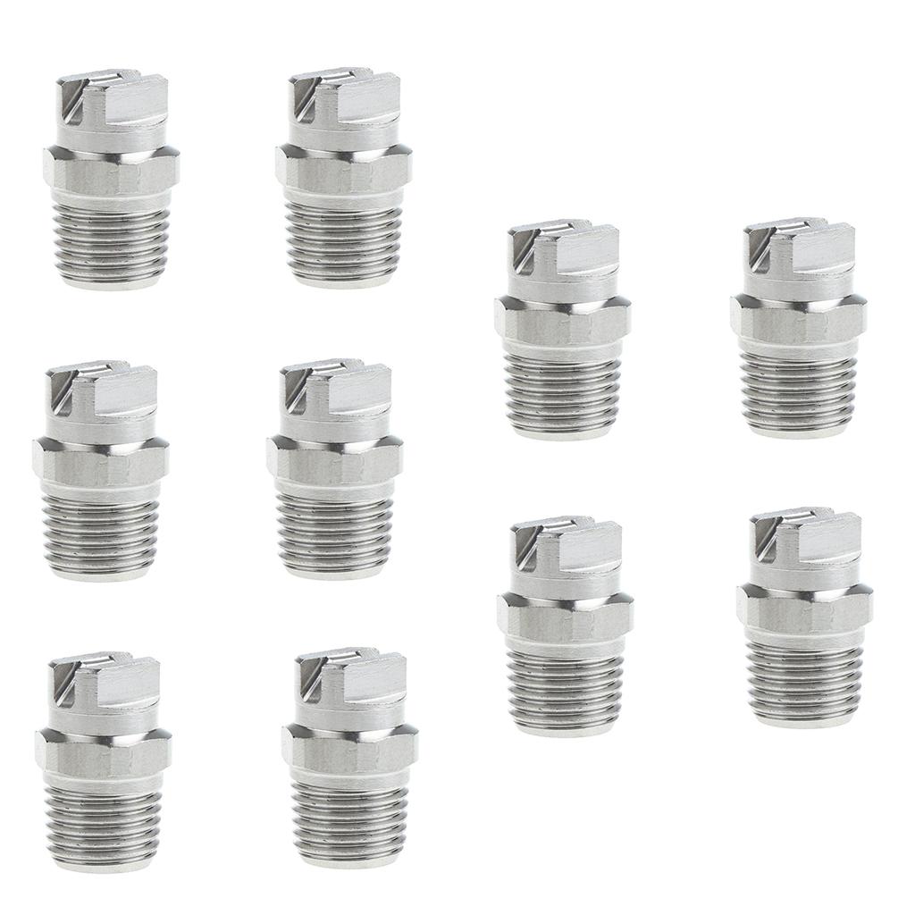 10 Pieces High Pressure Spray Nozzle Tip 1/4 Pressure Washer Accessories"