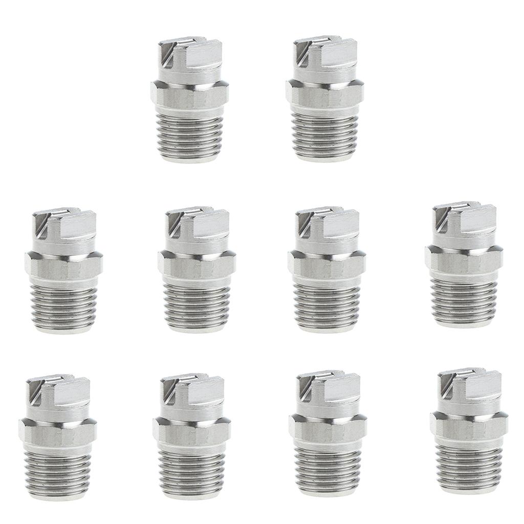 10 Pieces High Pressure Spray Nozzle Tip 1/4 Pressure Washer Accessories"