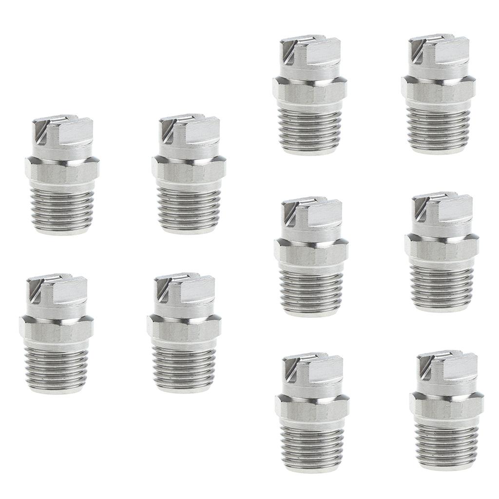 10 Pieces High Pressure Spray Nozzle Tip 1/4 Pressure Washer Accessories"