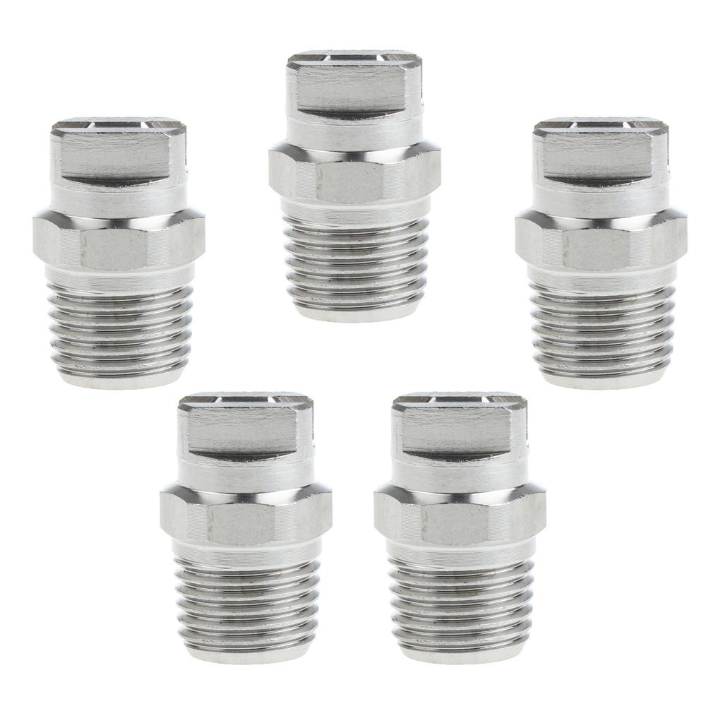 5 Pieces High Pressure Spray Nozzle Tip 1/4 Pressure Washer Accessories"