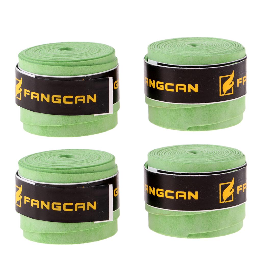 4 Pieces Non Slip Sweat Absorption Tennis Badminton Racket Overgrip Grips
