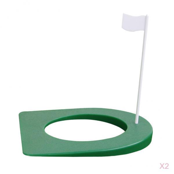 2pcs Golf Putting Hole with Flag Putting Practice Cup Practice Training Aids