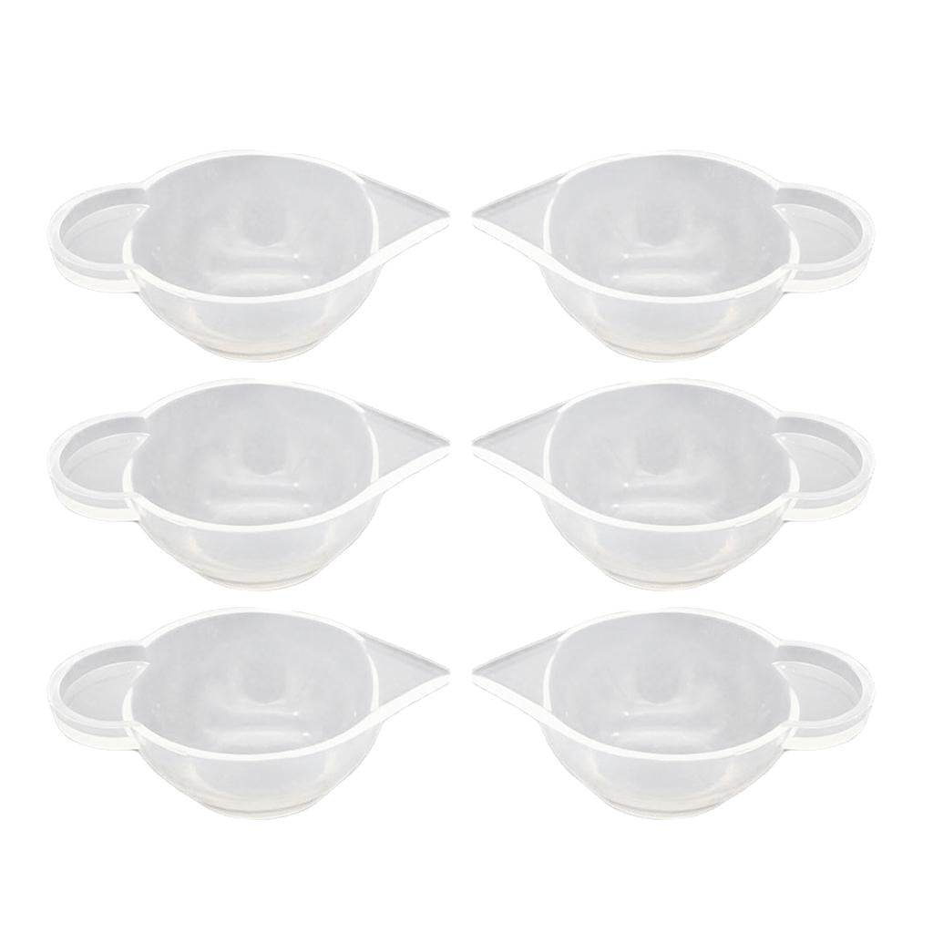 6 Pieces Clear Silicone Liquid Epoxy Resin Casting Jewelry Making DIY Tools