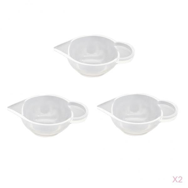 6 Pieces Clear Silicone Liquid Epoxy Resin Casting Jewelry Making DIY Tools