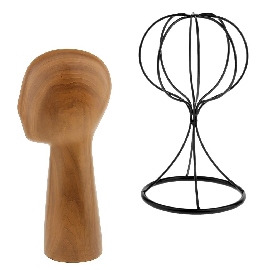 2pcs Mannequin Manikin Head Model Hair Wigs Caps Hat Display Holder Rack