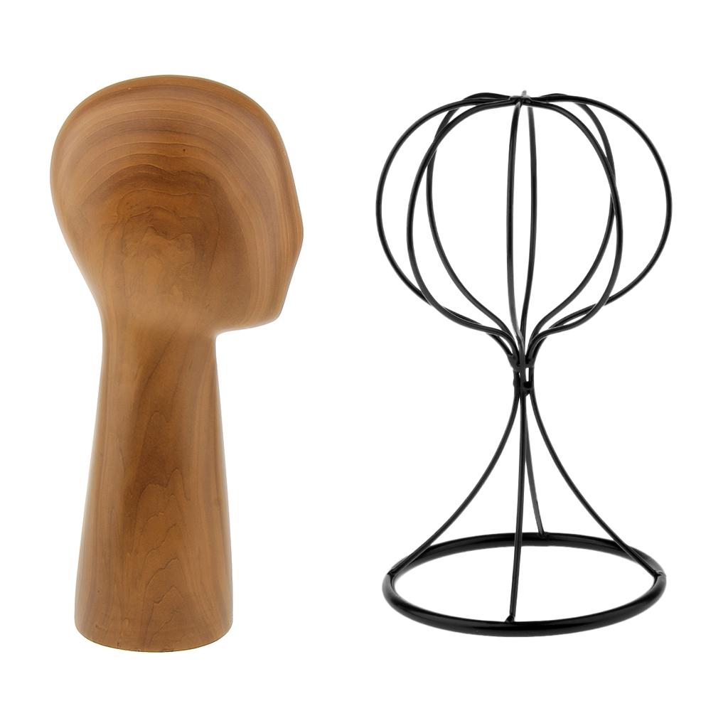 2pcs Mannequin Manikin Head Model Hair Wigs Caps Hat Display Holder Rack