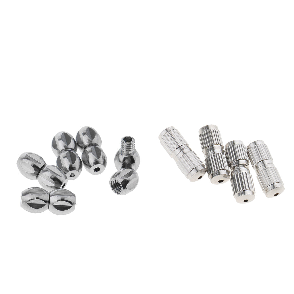 40pcs Copper Screw Clasps Jewelry Making Connector Hooks Linkers 2 Styles