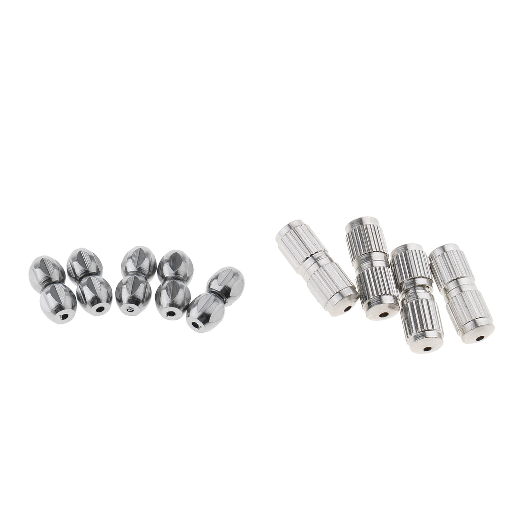 40pcs Copper Screw Clasps Jewelry Making Connector Hooks Linkers 2 Styles