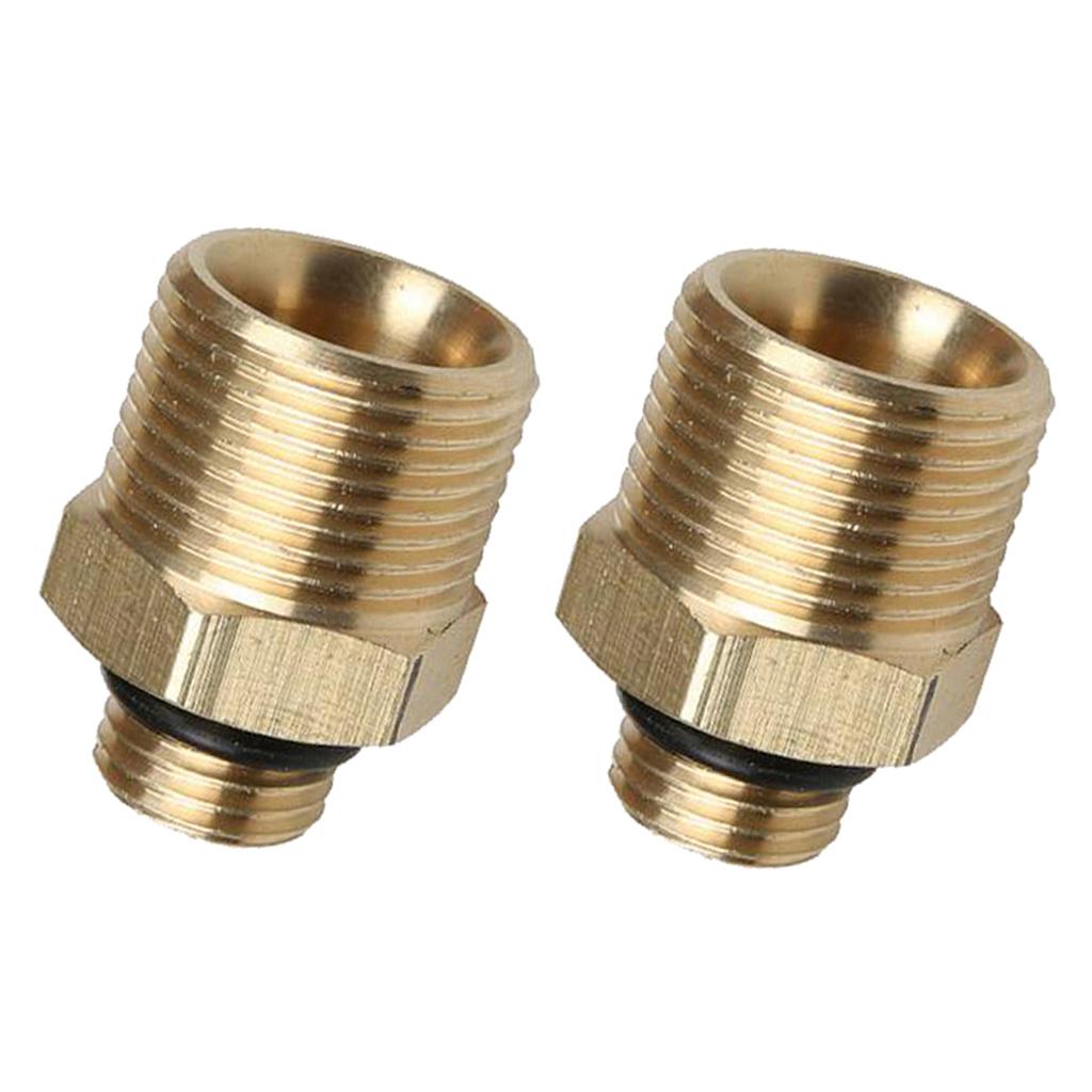 2Pcs Brass Adapter For Snow Foam Lance High Pressure Washer Connector