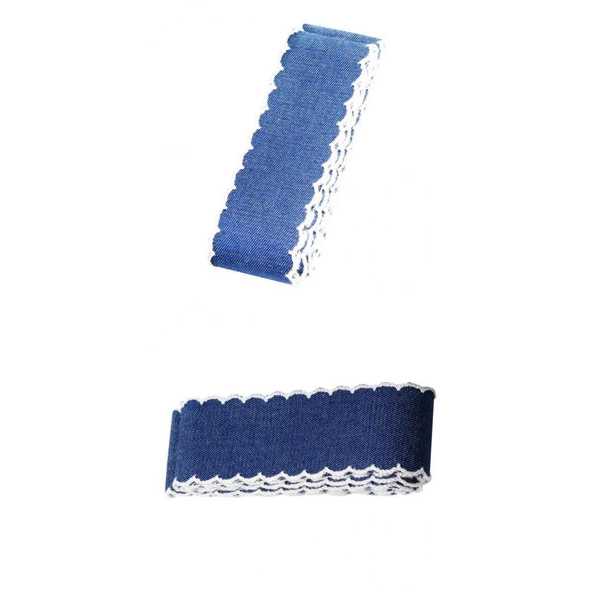 4 Yards Denim Laced Ribbon For DIY Hair Bows Decorative Ribbon Sewing Bands