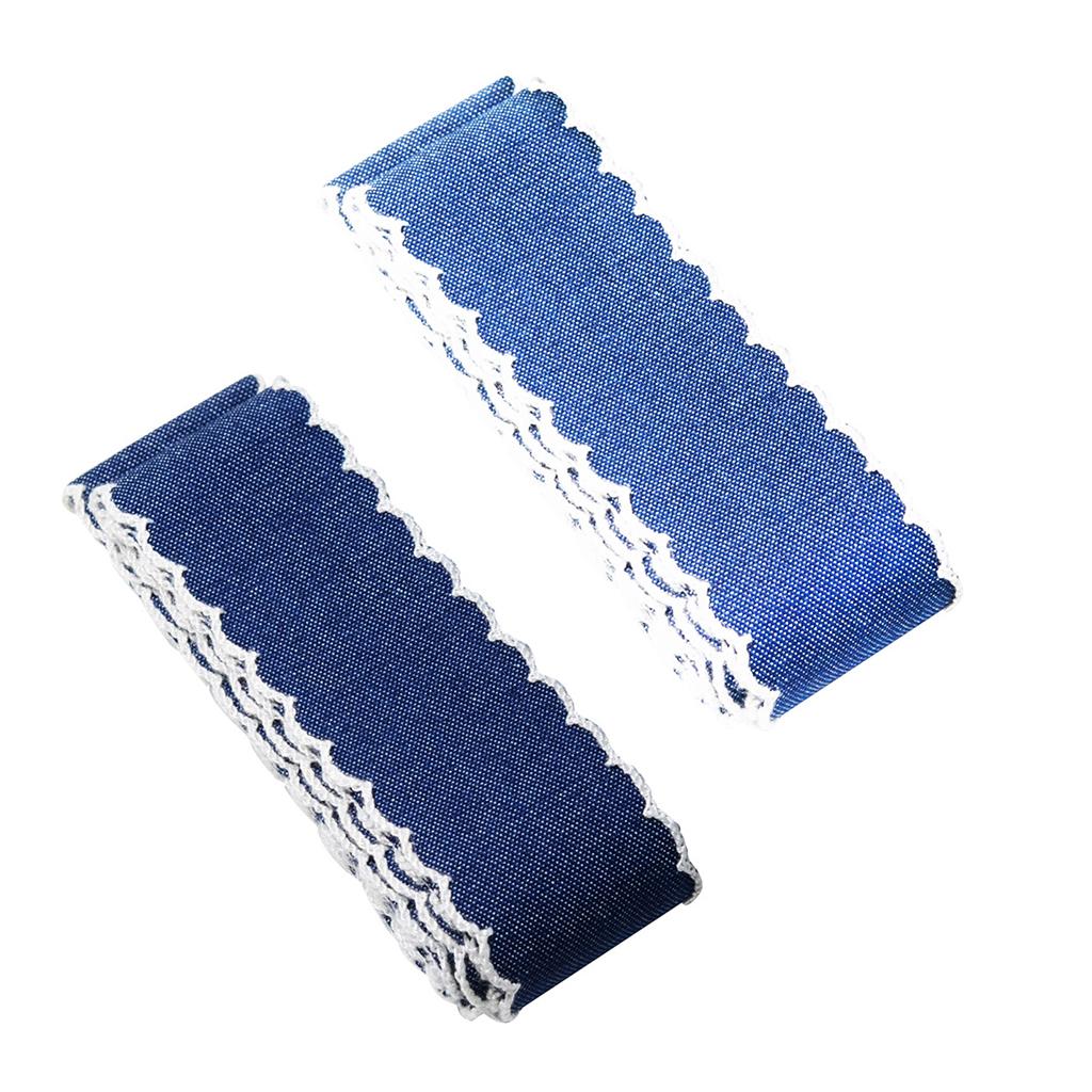 4 Yards Denim Laced Ribbon For DIY Hair Bows Decorative Ribbon Sewing Bands