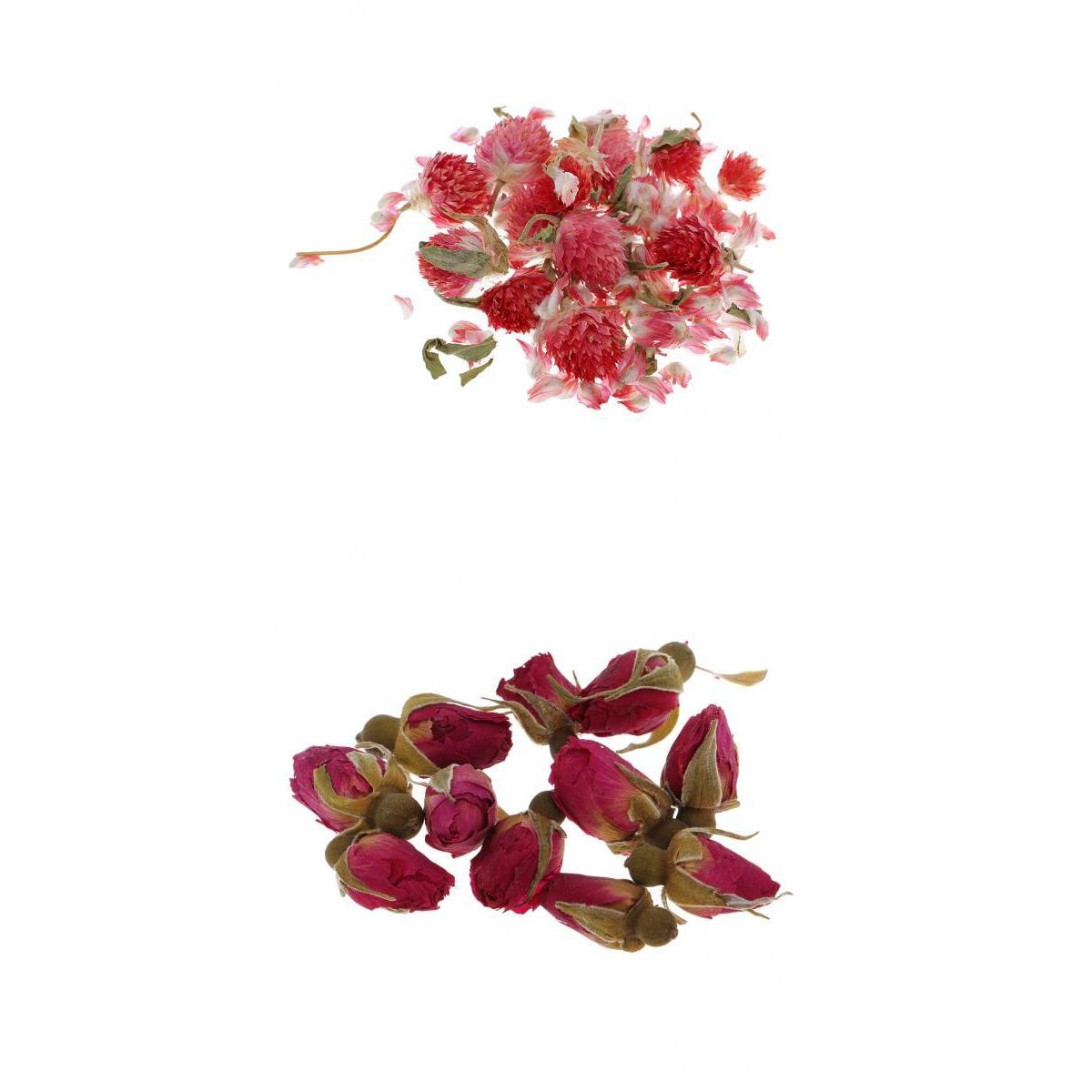 8g Bulk Natural Dried Flowers for Candle Making DIY Gift Rose Globe Amaranth